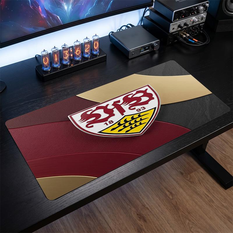 Tappetino per Mouse Grande Stampa Calcio VfB Stuttgart, Tappetino Esteso Antiscivolo per Scrivania da Gioco per Ufficio Casa