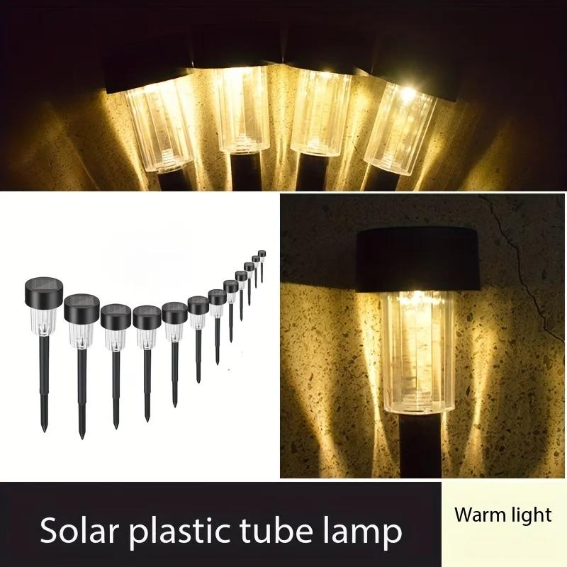 10pcs Solar Garden Light Outdoor Solar Powered Lamp Waterproof Landscape Lantern Lighting for Pathway Yard Lawn Garden Decorati
