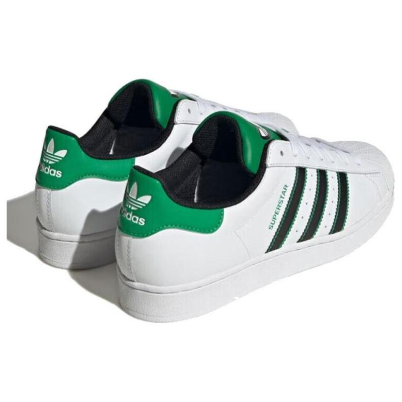 Adidas Originals Superstar Shoes 'White Black Green' Sneakers ID4670