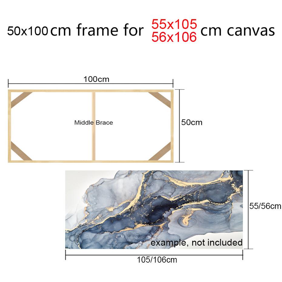 45x95 50x100cm Tuval Çerçeve Ahşap Çerçeveler Ahşap Fotoğraf Yağlı Boya Tuvali Elmas Boyama Çerçeveleri Tuval Ahşap Duvar Çerçevesi