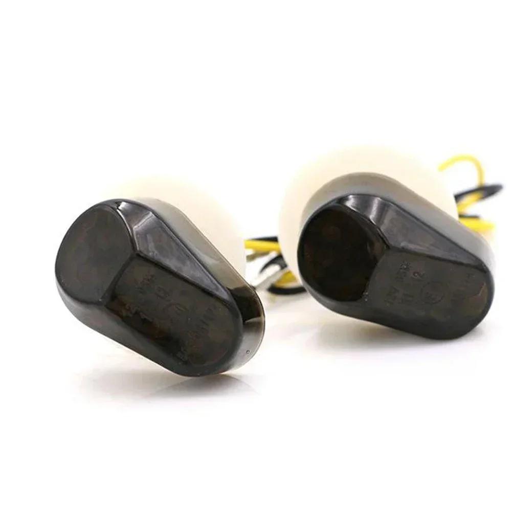 2 stk DC 12V motorsykkel LED blinklys Motor indikatorlampe Passer til Kawasaki Suzuki Yamaha Honda