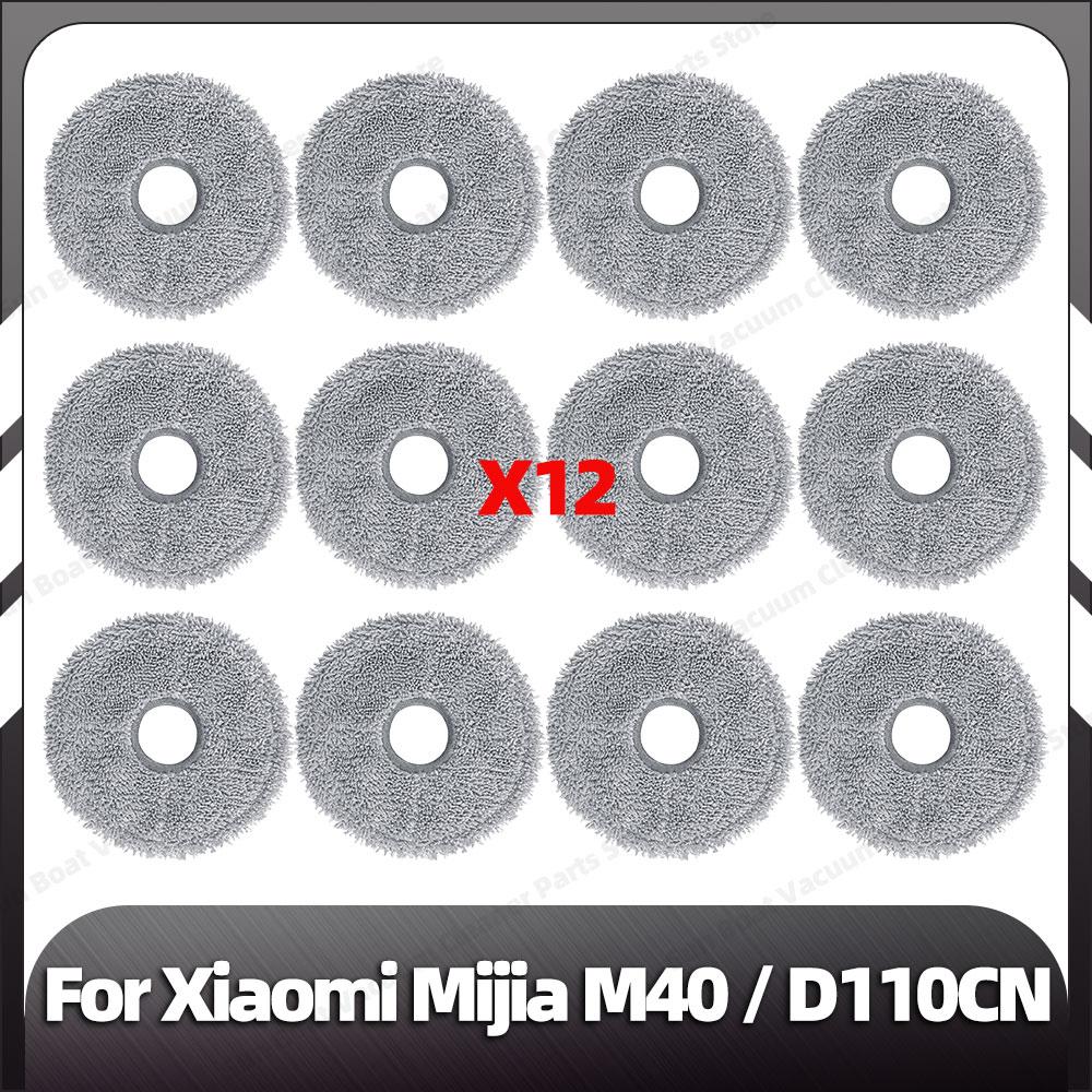 Kompatibel für Xiaomi Mijia M40 Ersatz-Hauptseitenbürste HEPA-Filter Mopp-Pads Staubbeutel Ersatzteile Zubehör