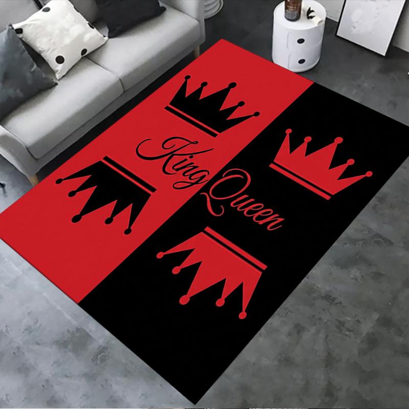 

2025 New King&Queen Carpet Rug for Living Room Bedroom Home Sofa Decoration,Kids play Non-slip Floor Mat9 40x60cm( 15x23in )
