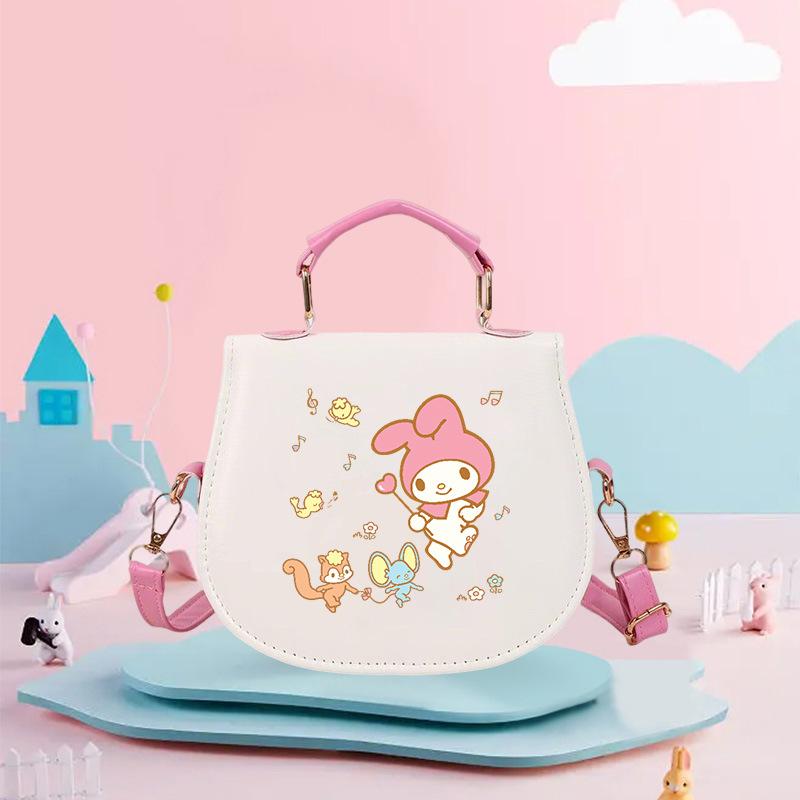 Korean Version of Trendy Cartoon Printing Cute High-value Student Shoulder Bag Women's Portable Handbag