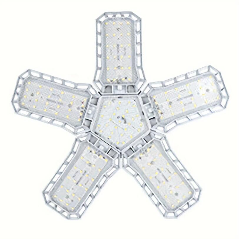 1pc garage lamp ceiling lighting, deformable shop lamp, adjustable panel, used in garage, workshop, attic and basement.
