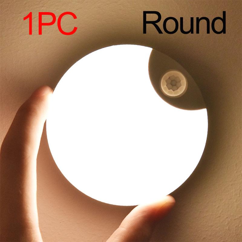 LED Night Light with Wireless Charger,Human Motion Sensor,EU/USB/Battery-Powered Wall Lamp for Bedroom,Corridor,Cabinet,Bathroom