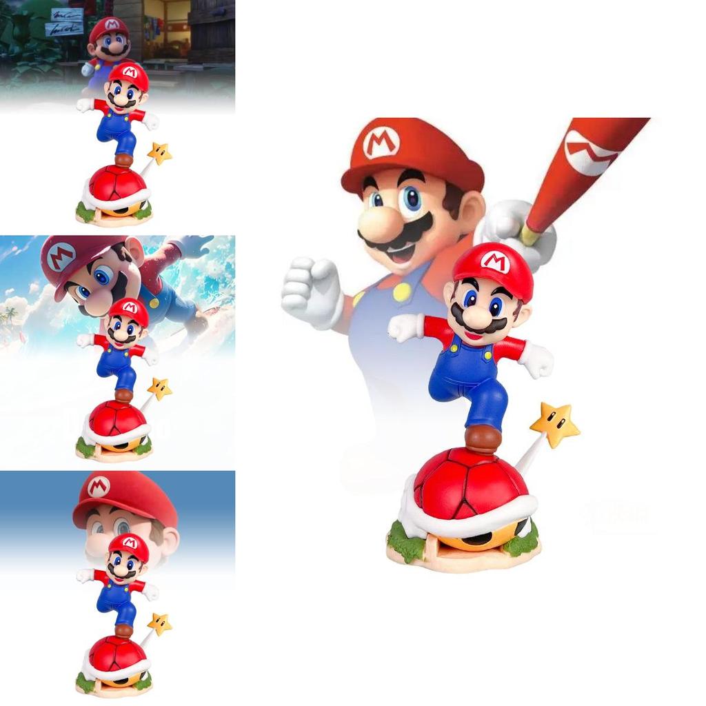Pvc Anime Figuur Super Mario Rennen Mario Pokmon Klein Model Bureau Decoratie