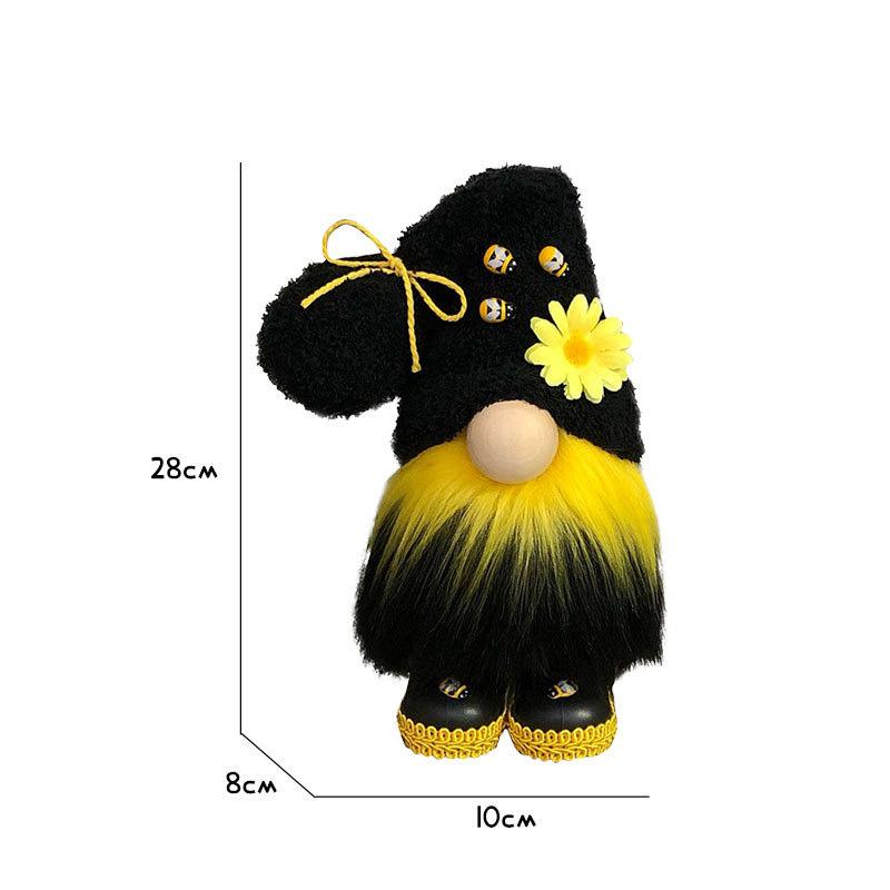 Bumble Nordic Bee Gnome Gonk Tomte Sunflower Swedish Plush Doll Ornament Decor