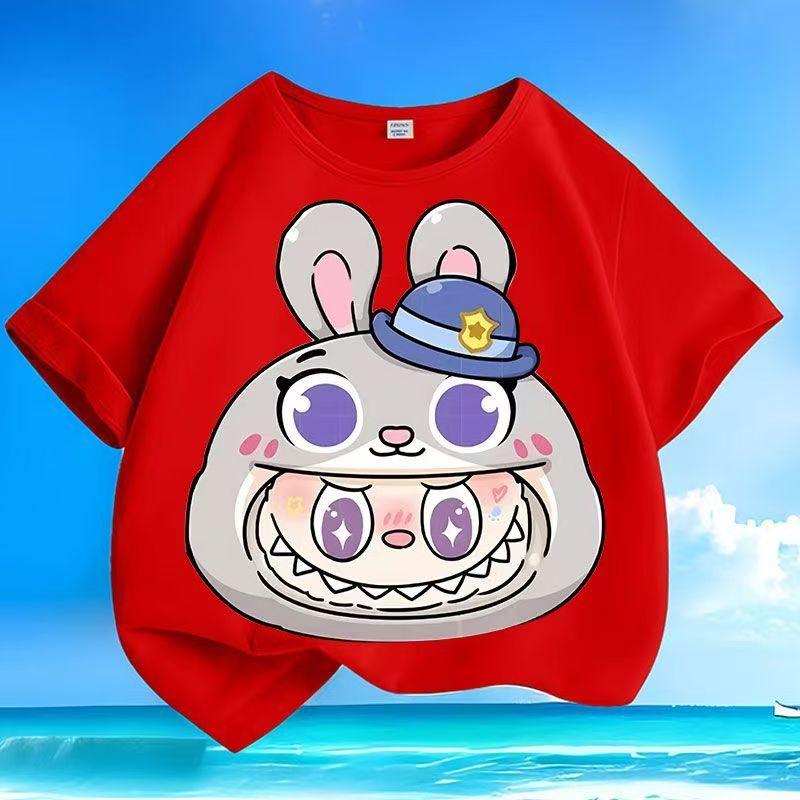 

Трендовая Новая Мультяшная 3D-принт Детская Футболка Белая для Мальчиков Девочек с Коротким Рукавом 160