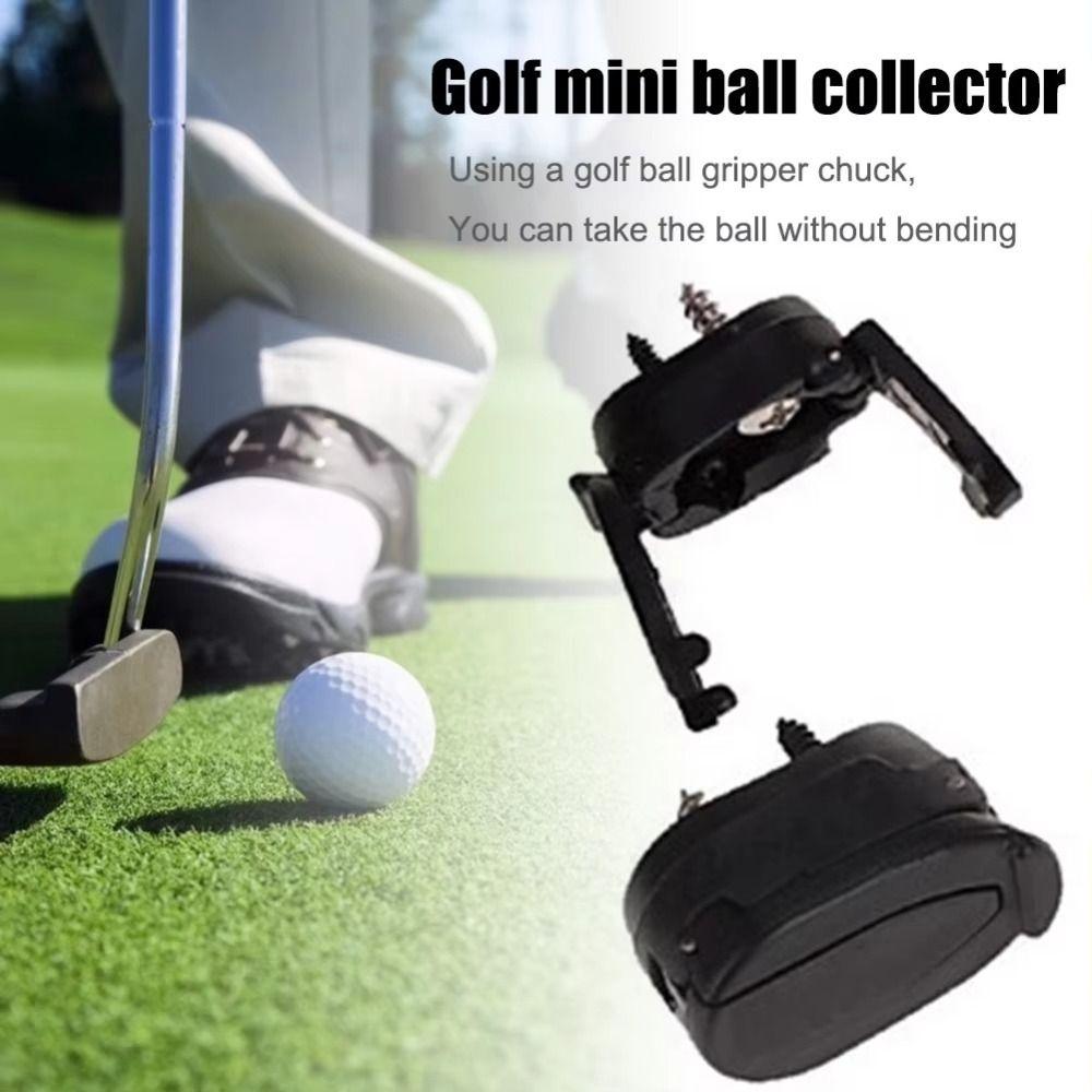 New Mini Golf Ball PickUp Plastic Black Golf Ball Picker Golf Training Aids Outdoor