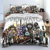 OW Overwatch Gioco Gamer DVA Set Biancheria da Letto Stampato Set Letto Con Federa Copripiumino Morbido Singolo Matrimoniale Queen Super King Size