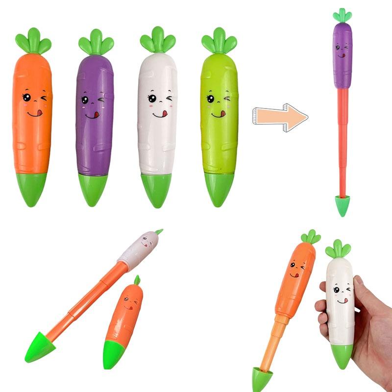 Stretchable Carrot Sword Toy For Kids Realistic 3d Gravity Knife Anti-stress Plaything