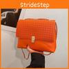 Large Capacity Trendy Woven Texture Crossbody Bag For Women In Versatile Black White Orange Brown