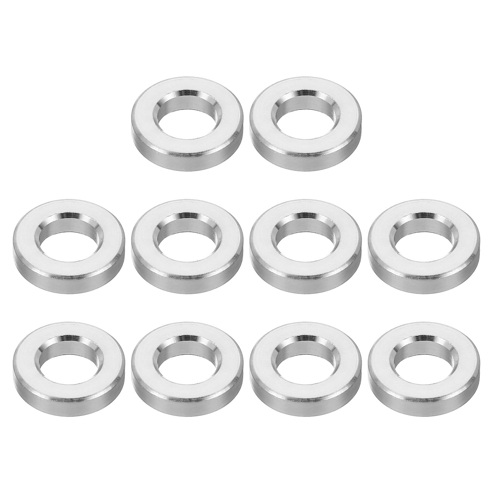 

PATIKIL M8 Aluminum Spacers 10 Pcs Metal Spacers Aluminum Round Inner Diameter 8.2mm x 8.2x16x4mm