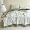 Pure Cotton Three-Layer Gauze Jacquard Summer Quilt Set - Cooling & Comfortable