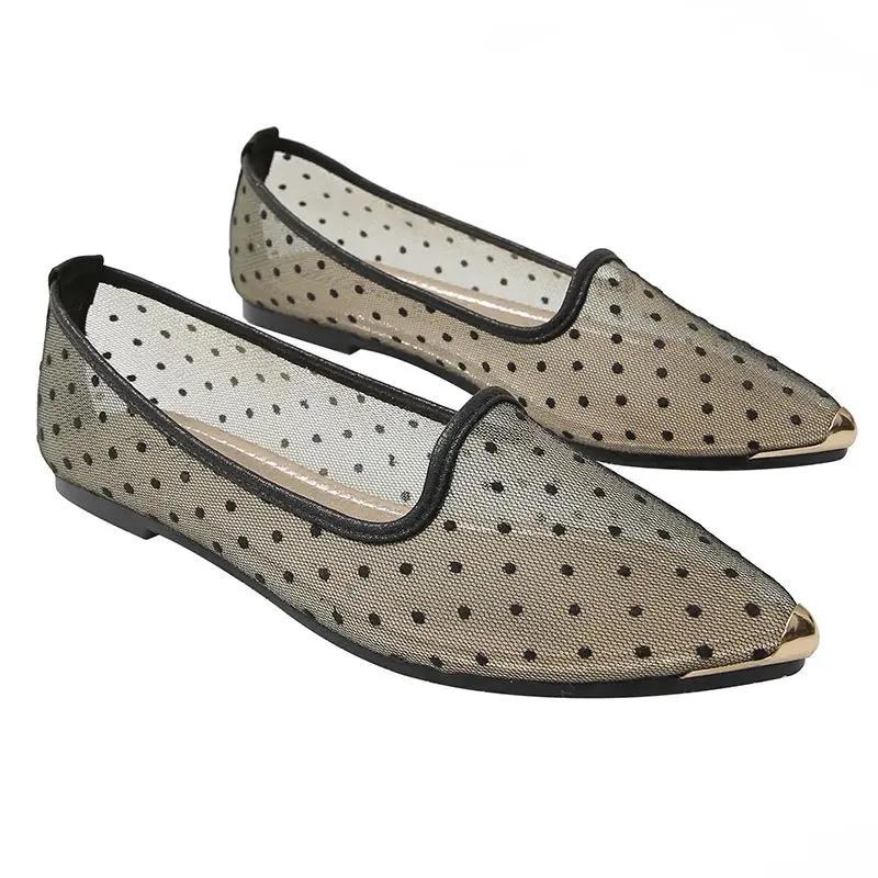 

Модная женская обувь на низком каблуке, элегантная, сексуальная, с острым носком, слипоны, акция, тренд весна 2025, предложение Beau Today, социальная женская обувь на плоской подошве 34