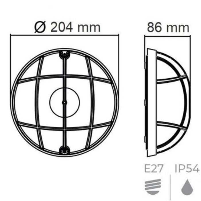 Hublot - FLC - AQUA - Waterproof IP65 - 26W - White - Outdoor