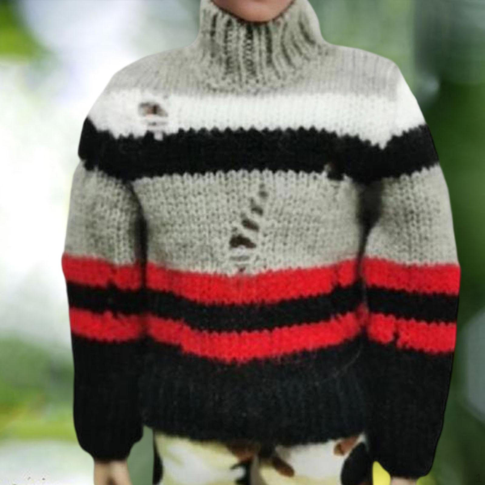 

1/6 Мужские фигурки Свитер Модель одежды Аксессуары Стильное украшение Костюм для 12