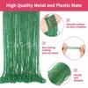 24pcs 33 Inch Metallic Hot Pink Bead Necklaces Bulk Round Beaded Necklaces Costume for Mardi Gras Party Christmas Festive Events