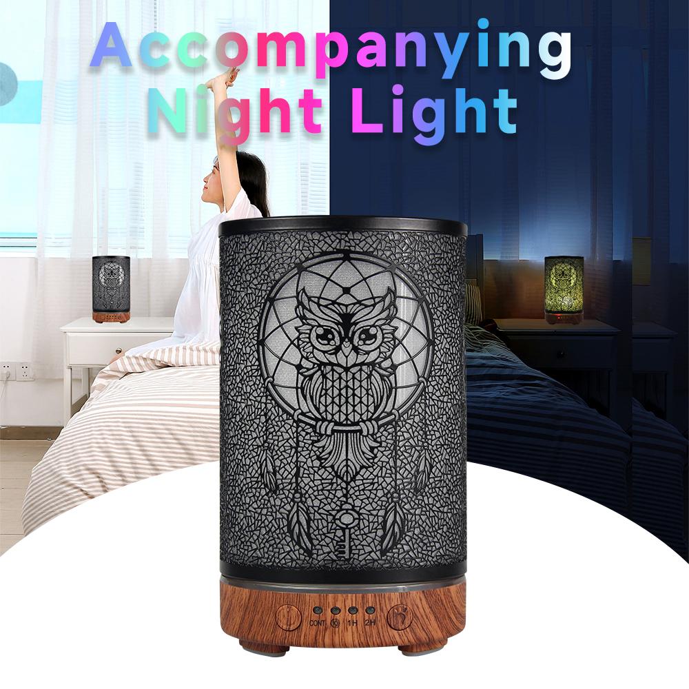 Humidifier Electric Aroma Air Diffuser Owl Ultrasonic Air Humidifier Essential Oil Aromatherapy Cool Mist Maker for Home