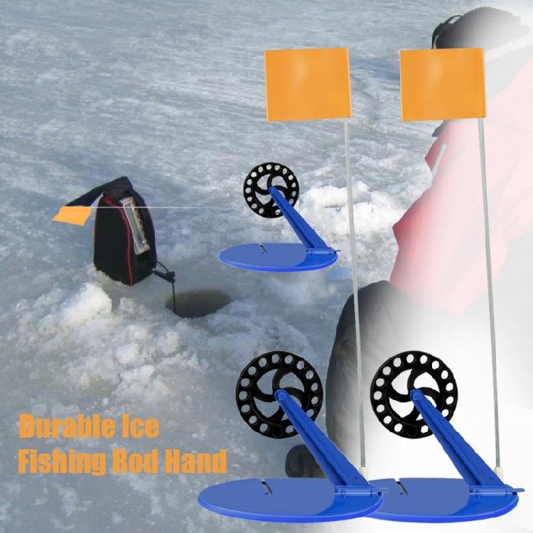 Pack of 2 Ice Fishing Flags Ice Fishing Flags Indicators Ice Fishing Tip Up Flags Set Cold Resistant For Winter Fishing