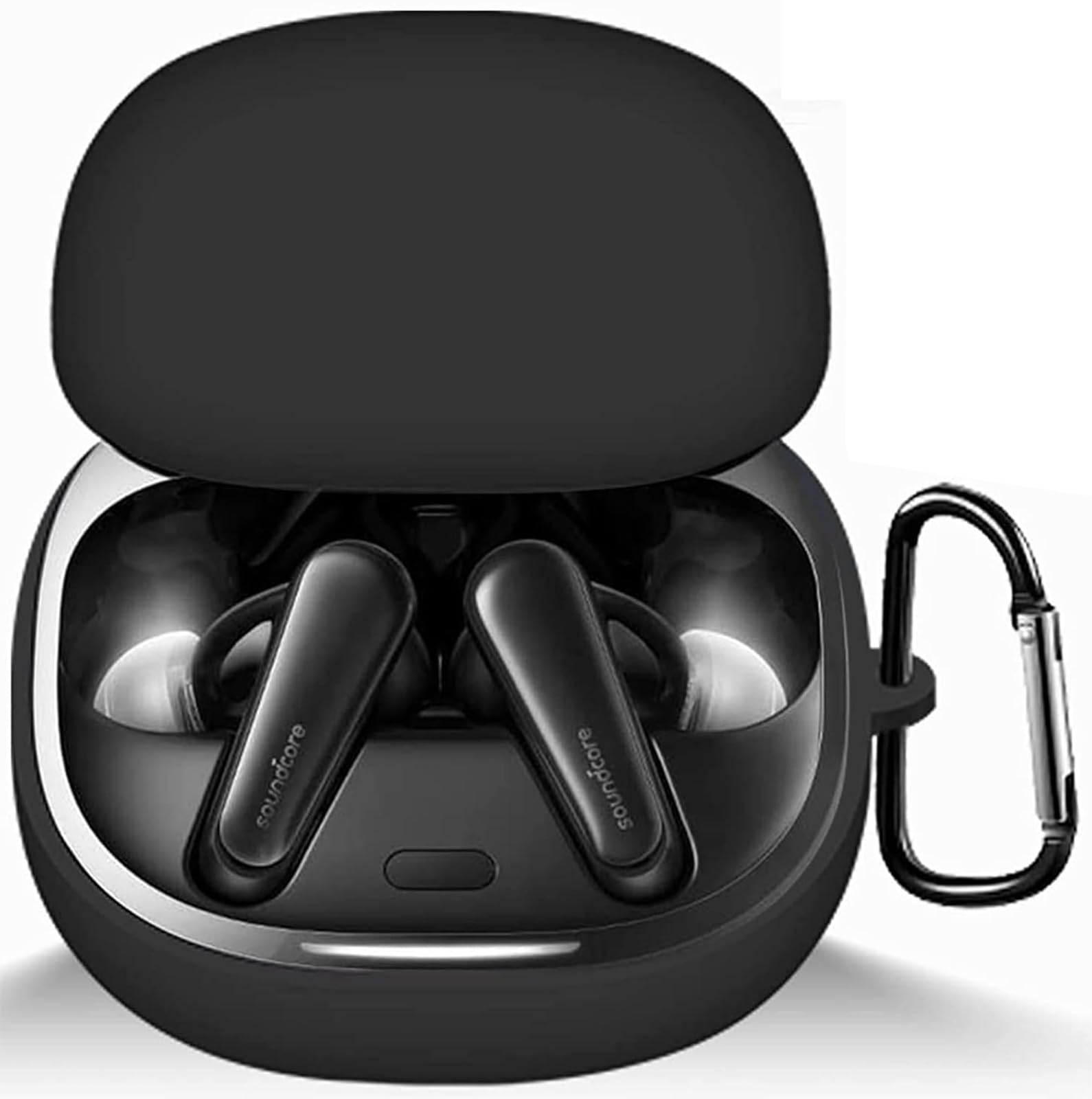 

Чехол LAYJOY Anker Soundcore Liberty 4, силиконовый чехол, защитный чехол Anker Soundcore Liberty 4, можно носить и перезаряжать, полная защита при падении