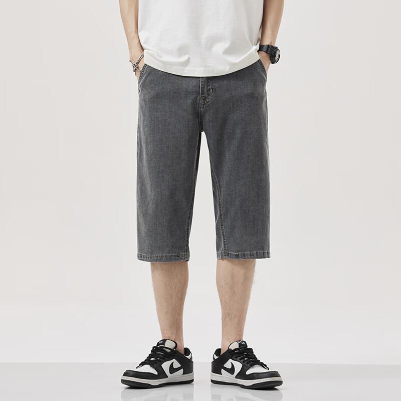 Yiliteng Men s Summer Cropped Denim Shorts YTMSDKY911A 34