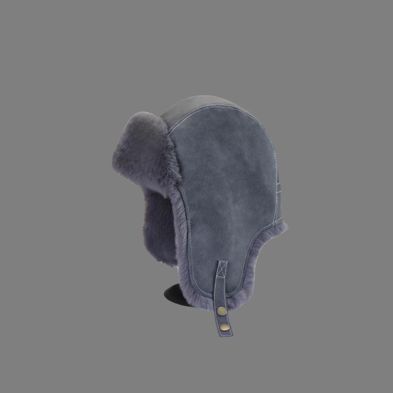 Winter Hat Velvet Thick Bomber Hat Protective Ear Cap Windproof Frost Resistant Warm Winter Hat Ski Cap