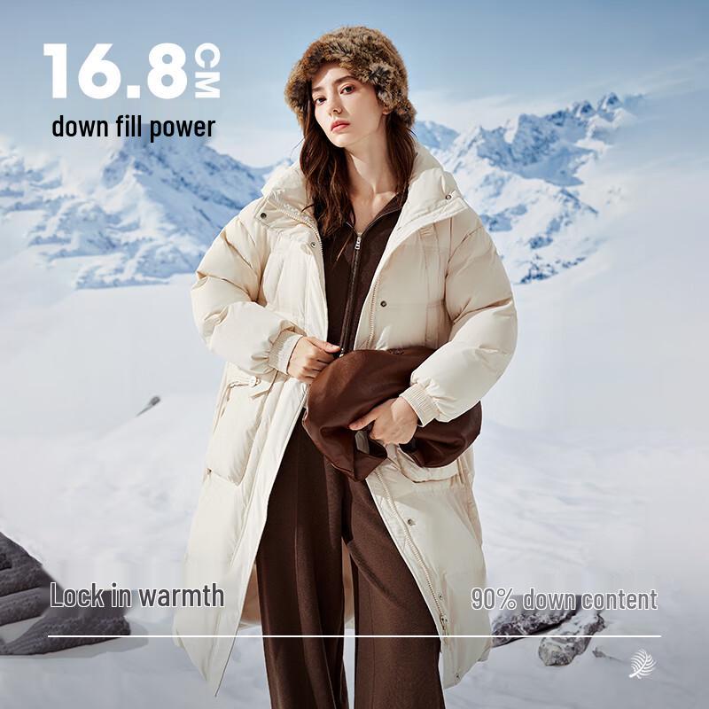 

Женский пуховик средней длины с капюшоном Autumn Water Beauty M