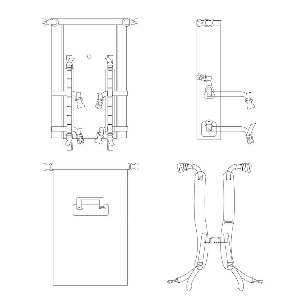 Doppelganger Tarpaulin Daypack 3 DBT422-YL Yellow 20L