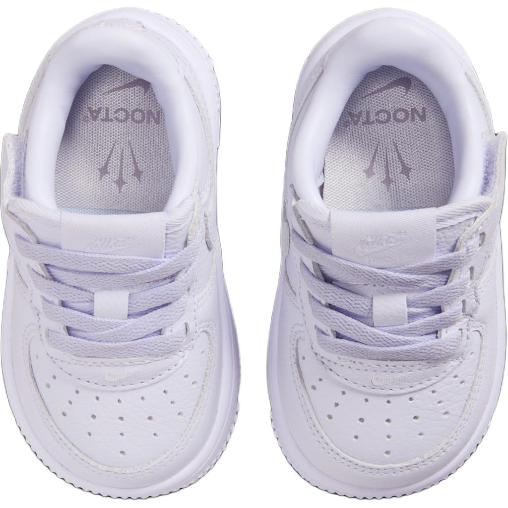 New Drake x Nike Air Force 1 Abrasion Resistant Low Top Toddler Shoes Light Purple Infant And Toddler HQ1774-500