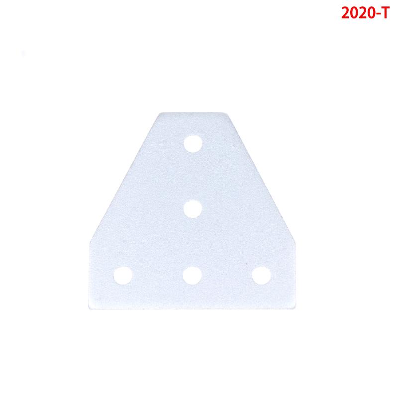 1Pcs T/L Type 5 Hole Joint Board Plate Corner Angle Bracket Connection Joint Strip For 2020 3030 4040 Aluminum Profile