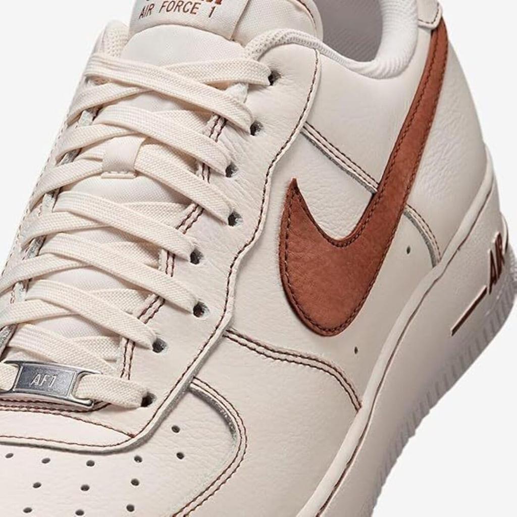 Nike Air Force 1 Size '07 LV8, Ivory/Saddle Brown, HQ2037-101, 30.0cm