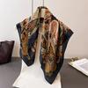 New Paisley Print 70cm Square Scarf Women Foulard Cashew Neckerchief Lady Soft Satin Head Hijab Female Decorate Neck Ties