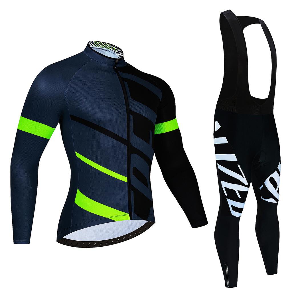 Cycling Suit Long-sleeved Suit, Cycling Suit Spring and Autumn Tour De France Competition Suit