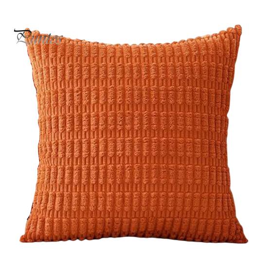 

Наволочка из вельвета, однотонная, скрытая молния, текстура колоса пшеницы, квадратная форма, наволочка для спальни, гостиной, дивана, декоративная наволочка 45x45cm оранжевый