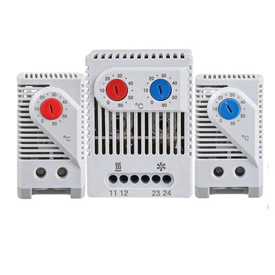 Cabinet DIN Rail Bimetallic Mechanical Thermostat Switch Temperature Controller Thermoregulator