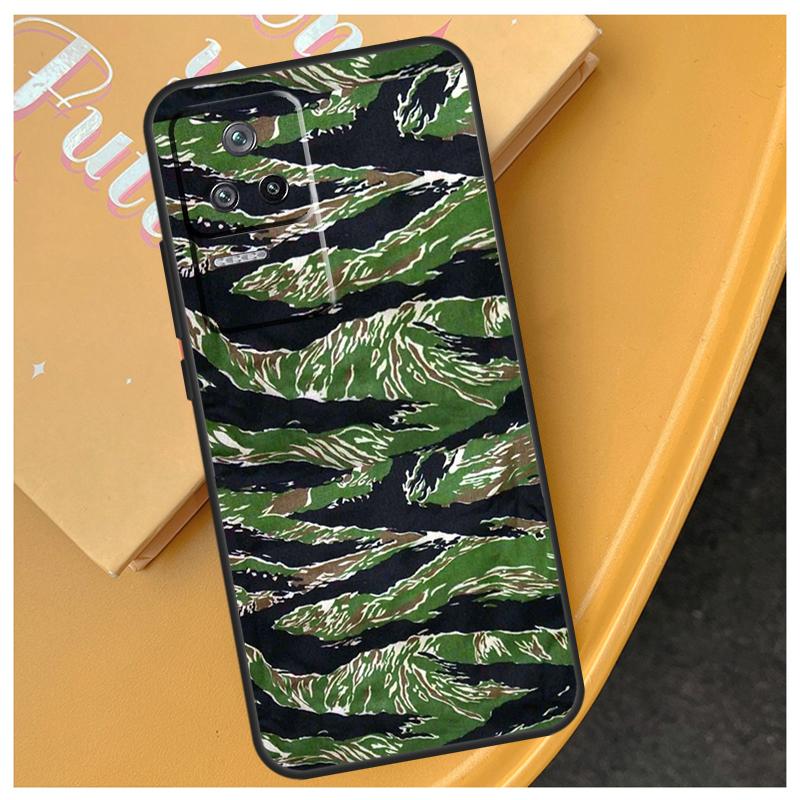 Humor Pasek Tygrysi Kamuflaż Wojskowy Etui Dla Xiaomi 17 Pro Max 15 14 Ultra 13T 14T 15T POCO X7 Pro X5 X6 F5 F6 F7 F8 Ultra Etui