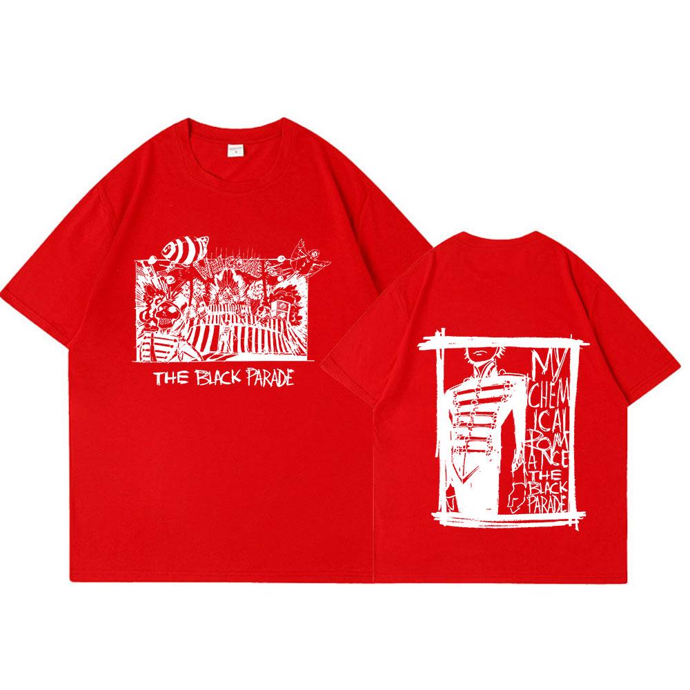 My Chemical Romance Mcr Dead T-Shirt Black Parade Punk Emo Rock Band Summer T Shirts Summer Fashion Top Oversized Tee Shirt