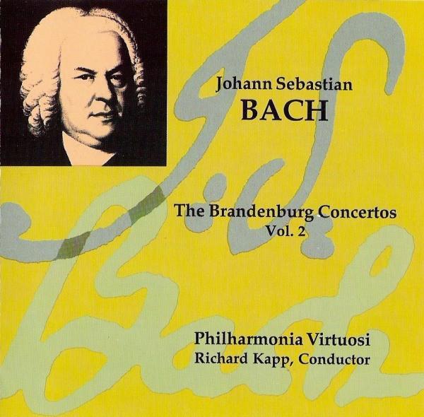 

CD BACH BRANDENBURG CONCERTOS VOL. 2 Richard Kapp CD1019 ESS.A.Y Recordi 1991 US Classical Used