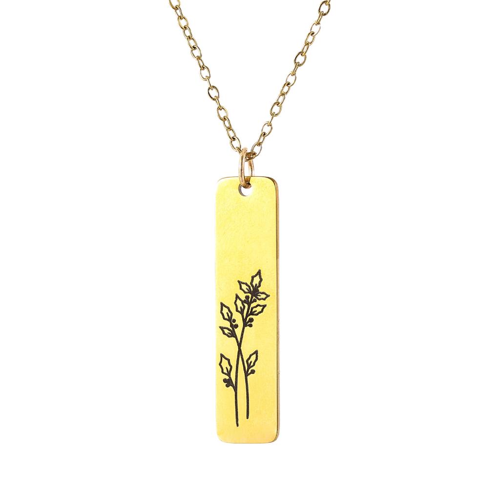 Women's Versatile Flower Clavicle Chain Cold Light Luxurious Titanium Steel Necklace Pendant Necklace
