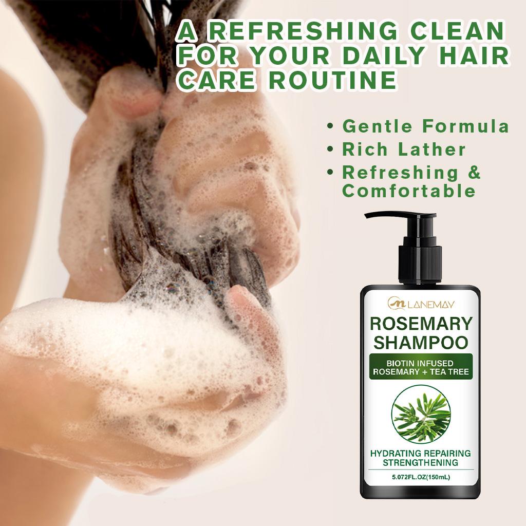 Rosemary Shampoo-Gentle Formula-Rich Lather-Refreshing & Comfortable-Suitable For All Hair Types, 150ml