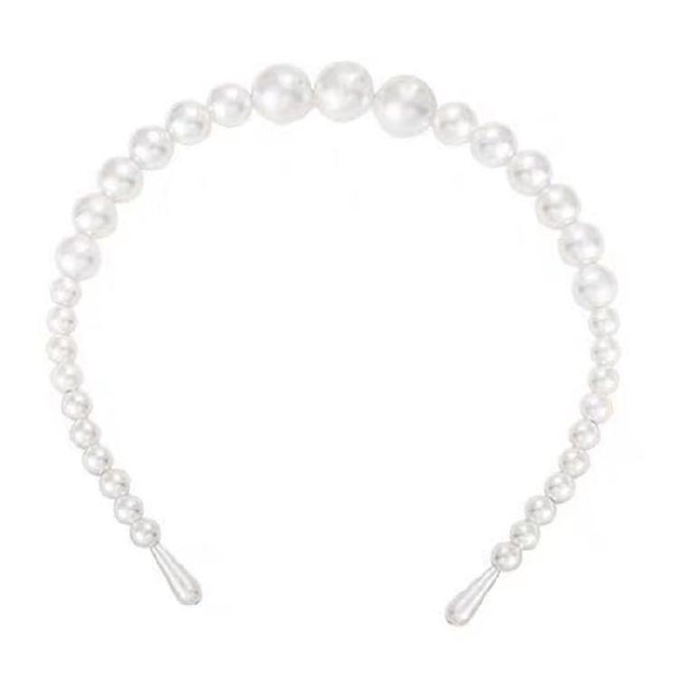 Sparkling Korean Styles Headbands With Faux Pearls And Rhinestones Comfortable For Cosplay Photoshoots
