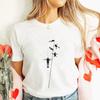 Divertente Stampa Grafica Subacqueo T Shirt Subacqueo Top Moda Girocollo Manica Corta Taglie Forti Donna T-Shirt