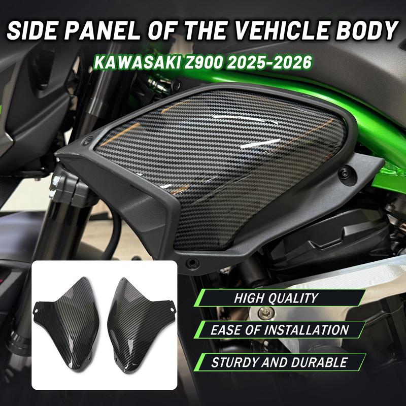 For Kawasaki Z900 Z900SE Motorcycle Radiator Side Cover Spoiler Fairing Aerodynamics Side Wing Cover Z900 Side Cover 2025 2026