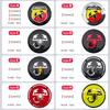 4pcs 56mm 60mm 65mm Car Wheel Center Emblem Hub Caps Stickers For 500 Punto Abarth Stilo Palio Bravo Doblo Aegea Strada