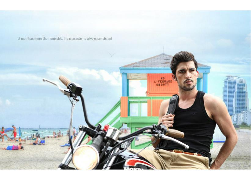 Septwolves Men's Pure Cotton Elastic Sports Vest - White