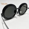 1-9 Gears Adjustable Tint Sunglasses for Men Round Polarized Sunglasses with ND Filter Lenses UV400 Shady Fishing Glasses