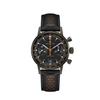 American Classic Intra-Matic Auto Chrono 40 мм Повністю чорний циферблат Помаранчеві акценти Шкіряний ремінець Автоматичний чоловічий годинник (H38446732)