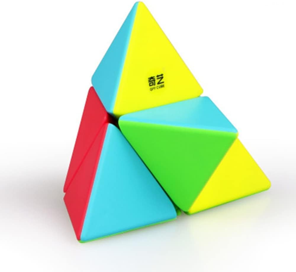 

Bucubke QY Піраміда 2x2 Без наліпок Магічний кубик QY Піраміда Трикутна піраміда Головоломка Магічний кубик
